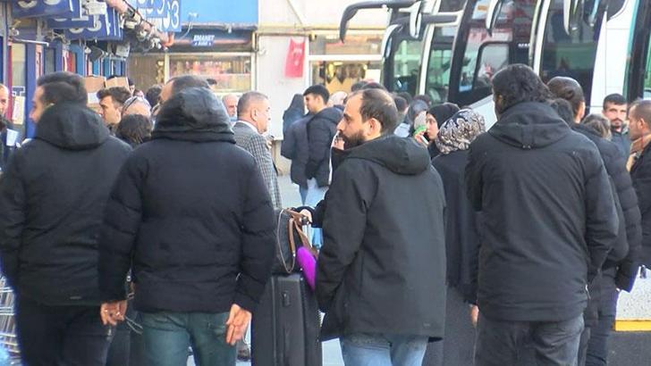 Otogarda yarıyıl tatili yoğunluğu