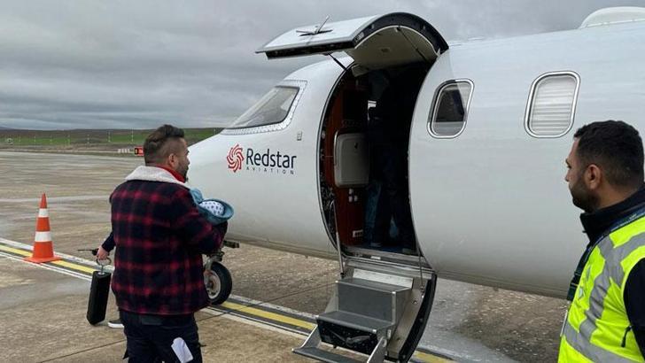 Siirt'te ambulans uçak, 40 günlük bebek için havalandı