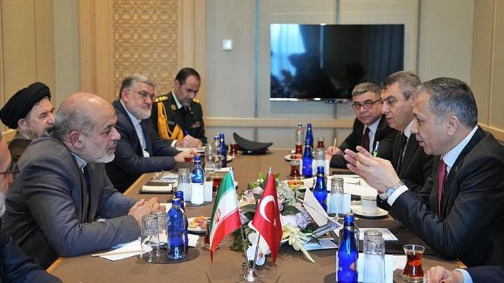 Bakan Yerlikaya, İranlı mevkidaşı Vahidi ile görüştü