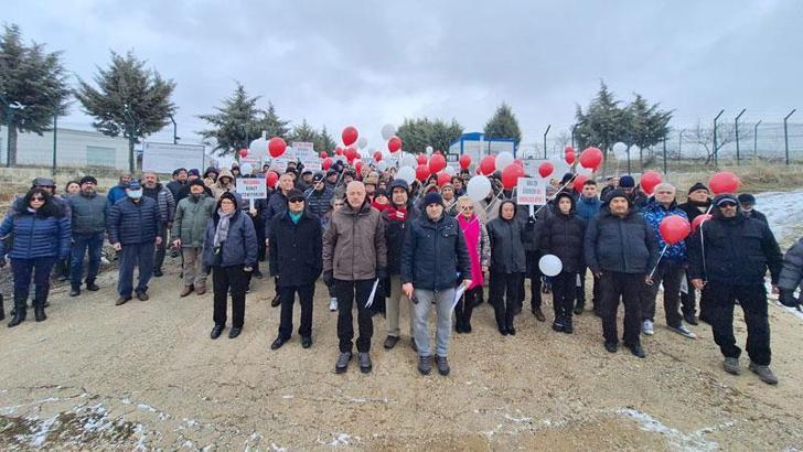 Ankara'da kooperatif üyelerinden 20 yıldır başlamayan inşaata tepki