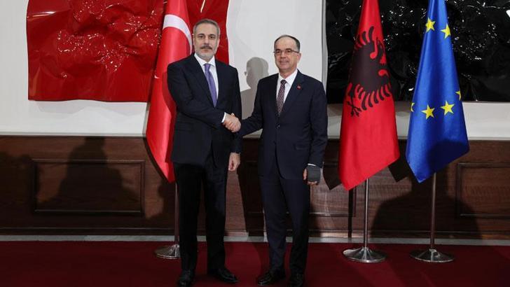 Bakan Fidan, Arnavutluk Cumhurbaşkanı Begaj tarafından kabul edildi
