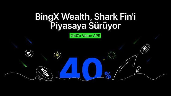 BingX Wealth, yüzde 40'a varan APR ile Shark Fin'i piyasaya sürüyor