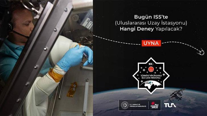 TUA: Alper Gezeravcı, 'Uyna' deneyi yapacak