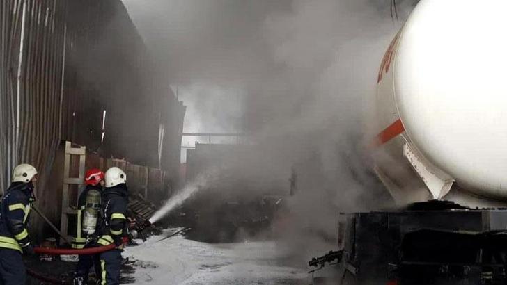 Fabrikada boş LPG tankında kumlama işlemi sırasında patlama: 1 işçi yaralı