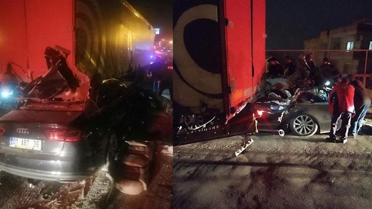 Mersin’de otomobil, TIR’a arkadan çarptı: 1 ölü, 3 yaralı