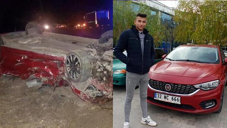 Ehliyetsiz sürücü kazada öldü, arkadaşı yaralandı