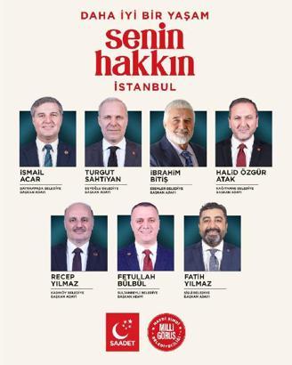 Saadet Partisi İstanbul’un ilçelerindeki adaylarını açıkladı