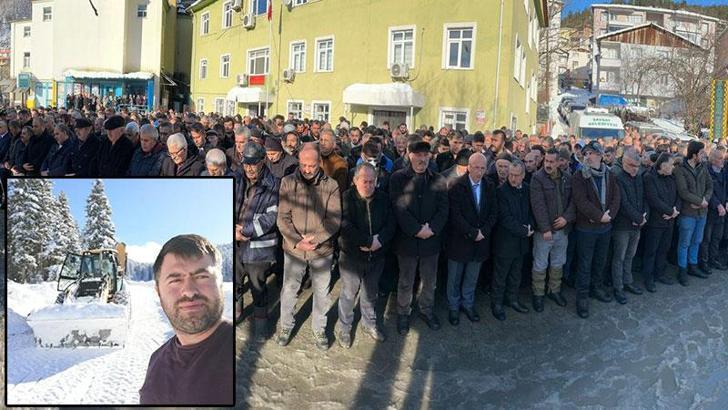 Çığda ölen iş makinesi operatörü toprağa verildi