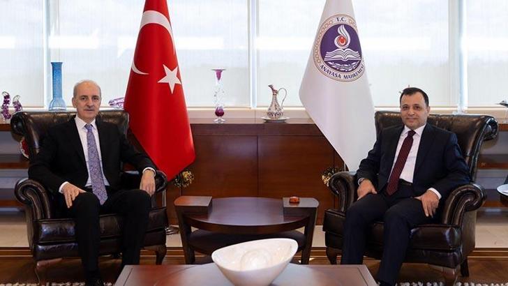 TBMM Başkanı Kurtulmuş'tan AYM Başkanı Arslan'a ziyaret