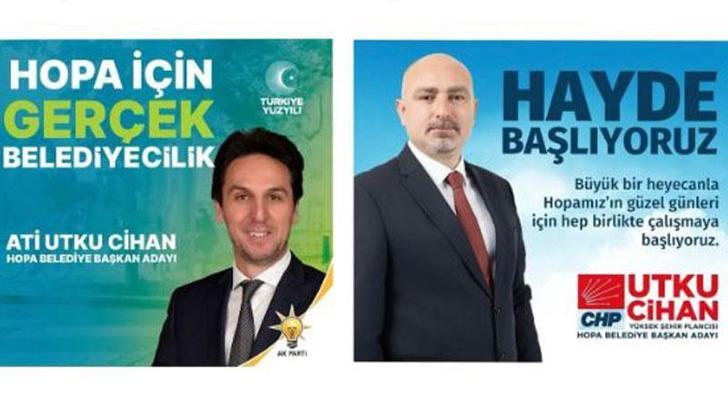Hopa’da partiler farklı, başkan adaylarının isimleri aynı