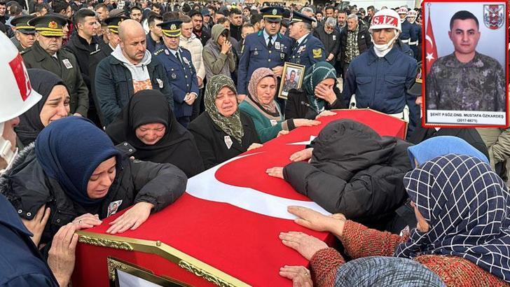 Şehit Özkardeş, son yolculuğuna uğurlandı