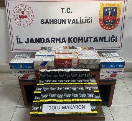 Samsun’da 7 bin 300 dal doldurulmuş makaron ele geçirildi