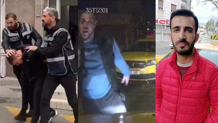 İzmir'de taksiciyi yumruklayan şüpheli serbest
