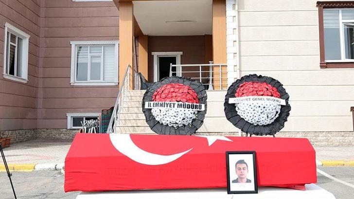 Adıyaman'da kazada ölen polis memuru için tören