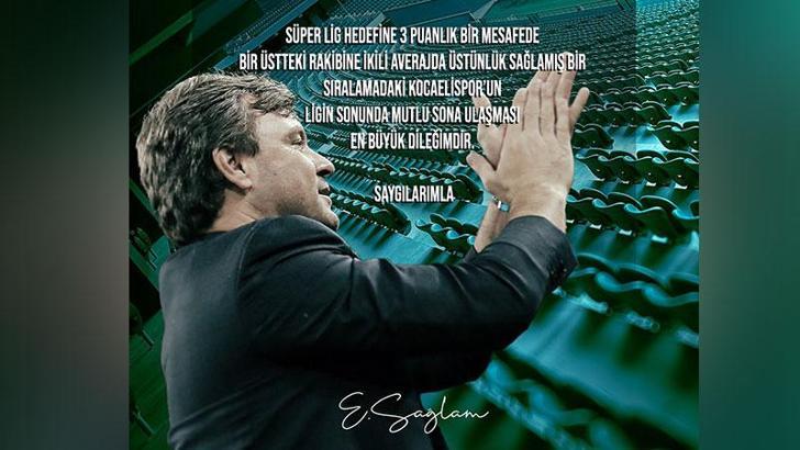 Ertuğrul Sağlam, Kocaelispor'a veda etti