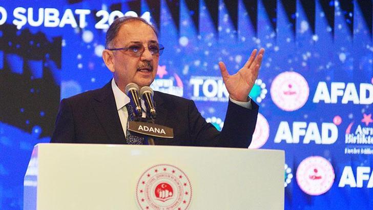 Bakan Özhaseki: Bütün deprem evleri 1,5 sene içerisinde teslim edilecek, kira yardımları sürecek