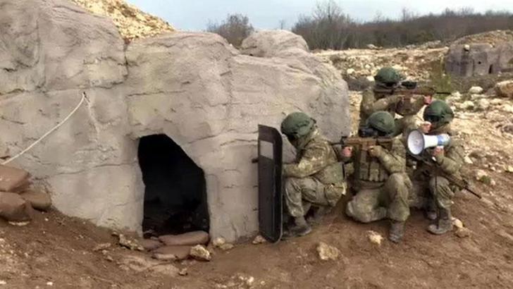 TSK'dan Kırklareli'de mağara ve sığınak eğitimi