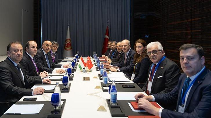 TBMM Başkanı Kurtulmuş, Tacikistan Temsilciler Meclisi Başkanı Zokirzoda ile görüştü