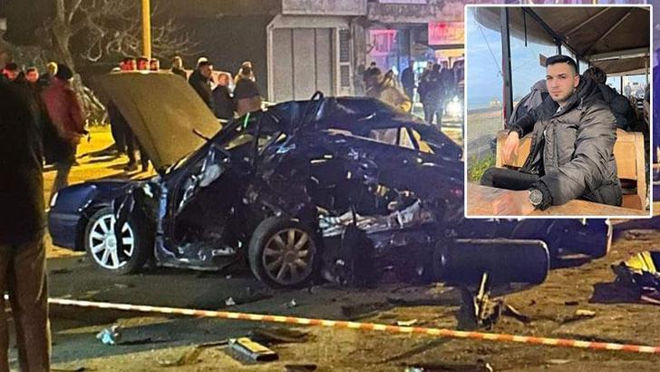 Otomobil, park halindeki araca çarptı; 1 ölü, 5 yaralı