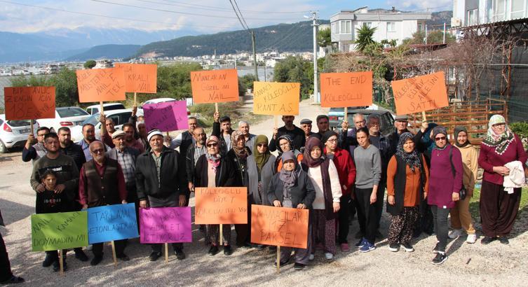 Kumluca'da belediyenin imar tadilatına tepki