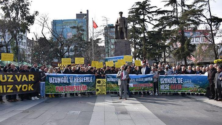 Trabzon'da HES protestosu
