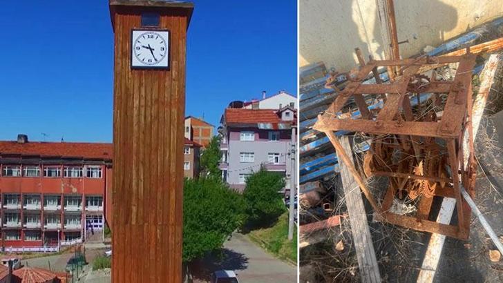 142 yıllık saat kulesinin 10 yıldır kayıp mekanizması, depoda paslanmış halde bulundu