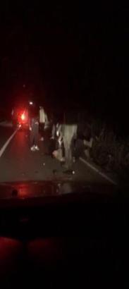 (Özel) Eyüpsultan'da lüks cip emniyet şeridinde bekleyenlere çarptı: 1 ölü, 4 yaralı