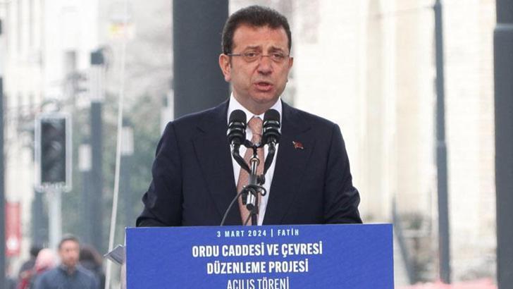 İBB Başkanı İmamoğlu Ordu Caddesi'nin açılışında konuştu
