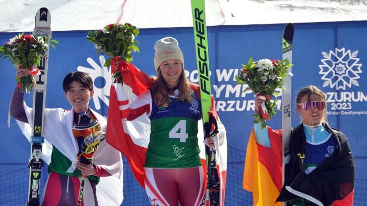 2023 Kış DEAFLYMPICS'te ilk madalyalar sahiplerini buldu