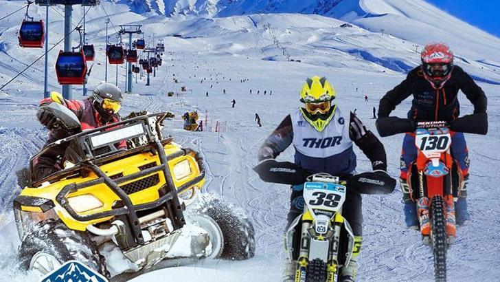 Erciyes'te Dünya Kar Motosikleti Şampiyonası heyecanı başlıyor