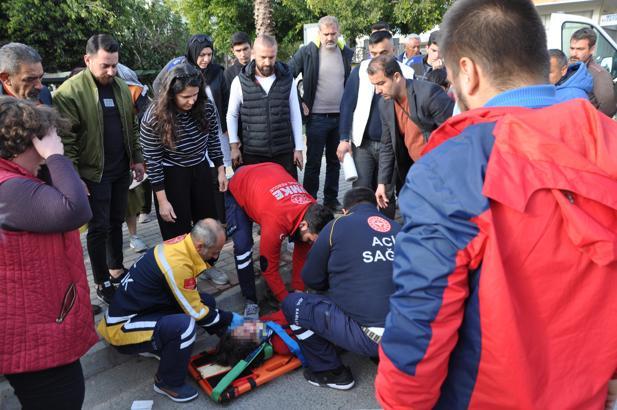 Kamyonetin çarptığı öğrenci yaralandı