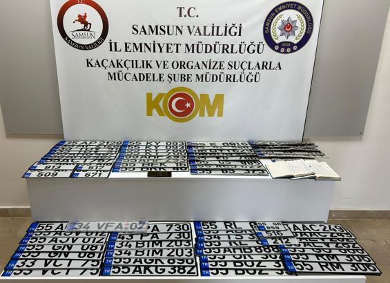 Samsun’da ‘sahte plaka’ operasyonu: 5 gözaltı