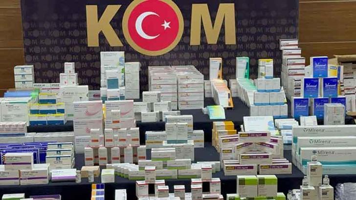 Beylikdüzü'nde bir iş yerinde 35 milyon liralık kaçak ilaç ele geçirildi