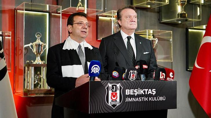 İmamoğlu Beşiktaş Başkanı Hasan Arat’ı ziyaret etti