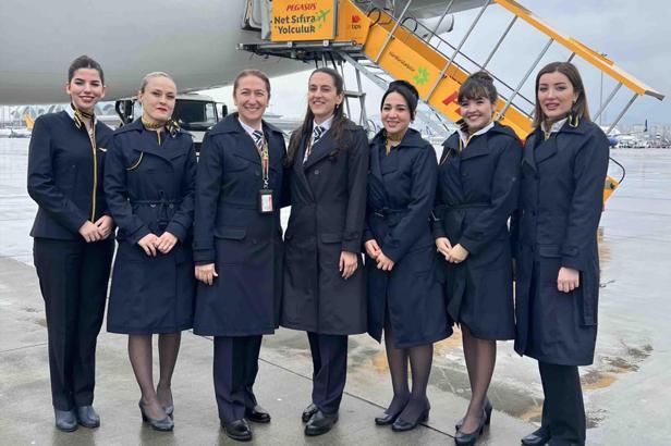 Pegasus’tan Dünya Kadınlar Günü özel uçuşu
