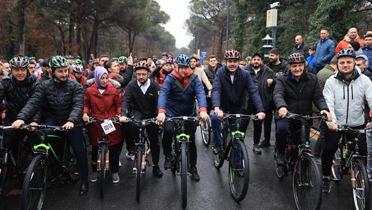 Dünyanın en uzun bisiklet hattı Beykoz'da oluşturuldu