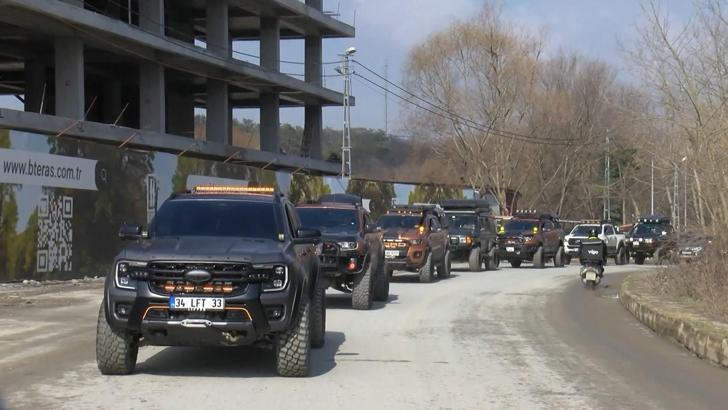 İstanbul - Oğuz Murat Acı için Off-Road araçlarıyla 'Adalet Konvoyu' düzenlendi