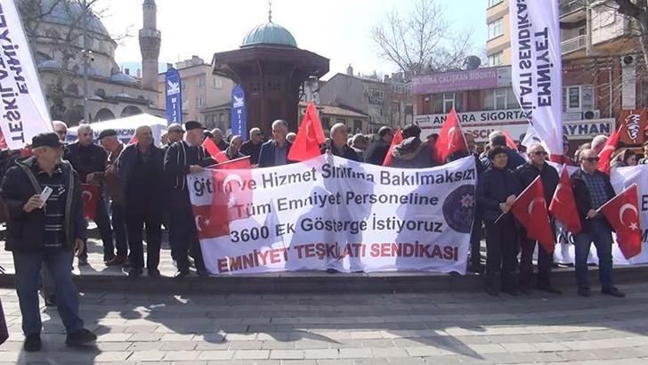 Emekli polislerden, '3600 ek gösterge' talebi