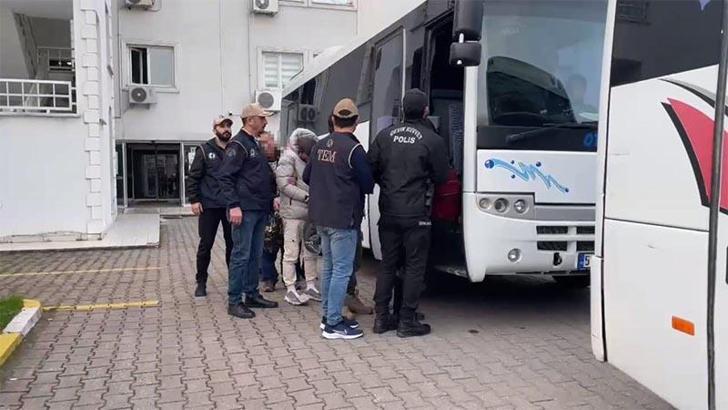 ‘Bozdoğan-11’ operasyonunda yakalanan 33 DEAŞ şüphelisi adliyede
