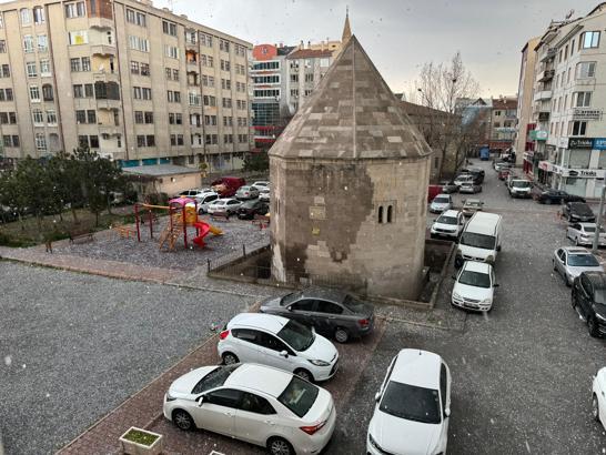 Kayseri'de dolu yağışı