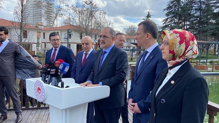 Bakan Özhaseki: Yenilenen Saraçoğlu Mahallesi, seçimden sonra açılacak