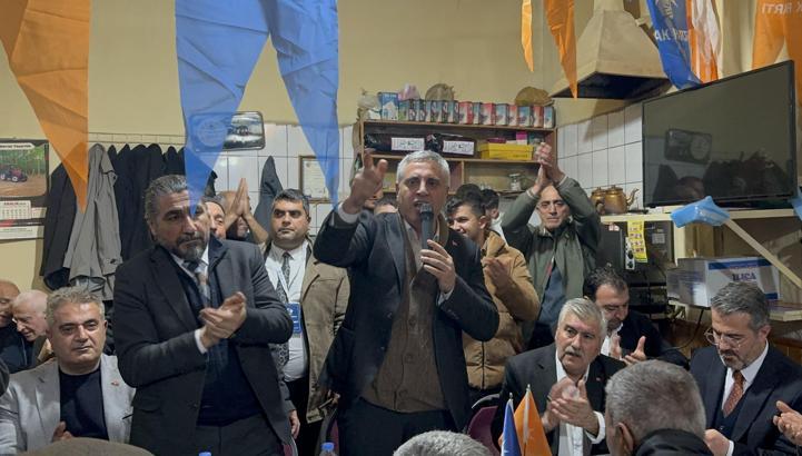 Ocak Partisi Genel Başkanı Canpolat'tan, AK Parti Horasan Belediye Başkan Adayı Recep Karataş'a destek