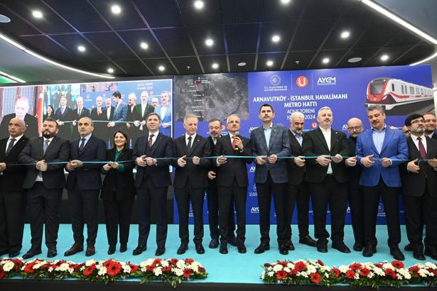 İstanbul-Arnavutköy-İstanbul Havalimanı Metrosu açıldı