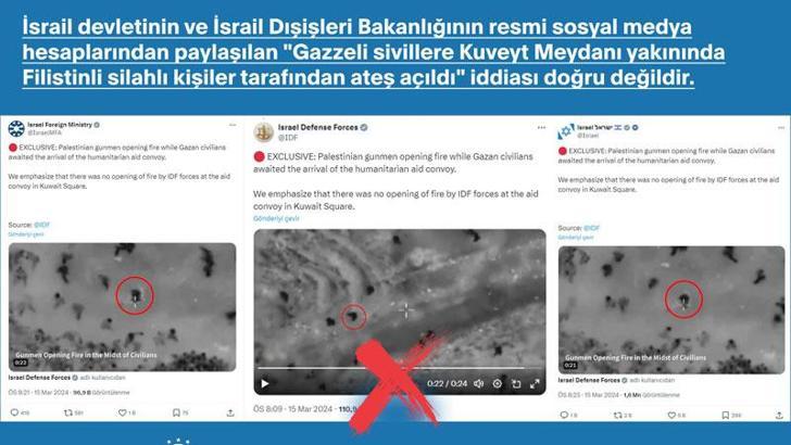 Dezenformasyonla Mücadele Merkezi'nden İsrail'in sosyal medya paylaşımlarına yalanlama