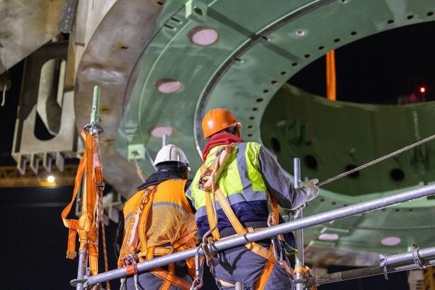 Akkuyu NGS'nin 4’üncü ünitesinde konsol kirişi kuruldu