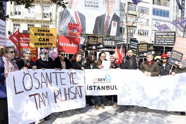 İstanbul - LÖSANTE Hastanesi için protesto