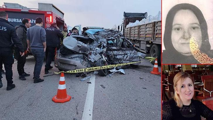 Karşı şeride geçen otomobil TIR'ın altına girdi: 2 ölü, 1 yaralı