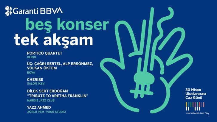 Garanti BBVA, Uluslararası Caz Günü’nü tek akşamda beş konserle kutluyor