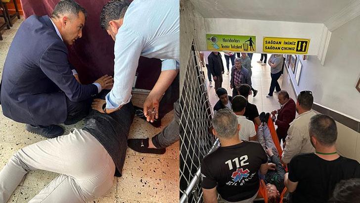 Rahatsızlanan müşahide ilk müdahaleyi, doktor başkan adayı yaptı