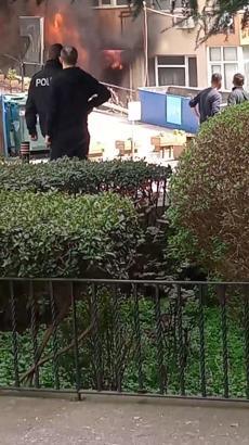 İstanbul - Beşiktaş'ta 29 kişinin öldüğü yangından yeni görüntü